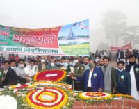 মহান বিজয় দিবসে জাতীয় স্মৃতিসৌধে  ইসলামি আরবি বিশ্ববিদ্যালয়ের পুষ্পস্তবক অর্পণ